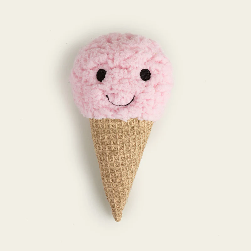 JUGUETES DE PELUCHE PARA CACHORROS HELADO BEIGE - Image 2