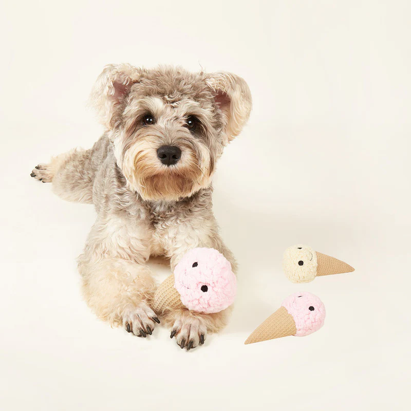 JUGUETES DE PELUCHE PARA CACHORROS HELADO FUCSIA - Image 2