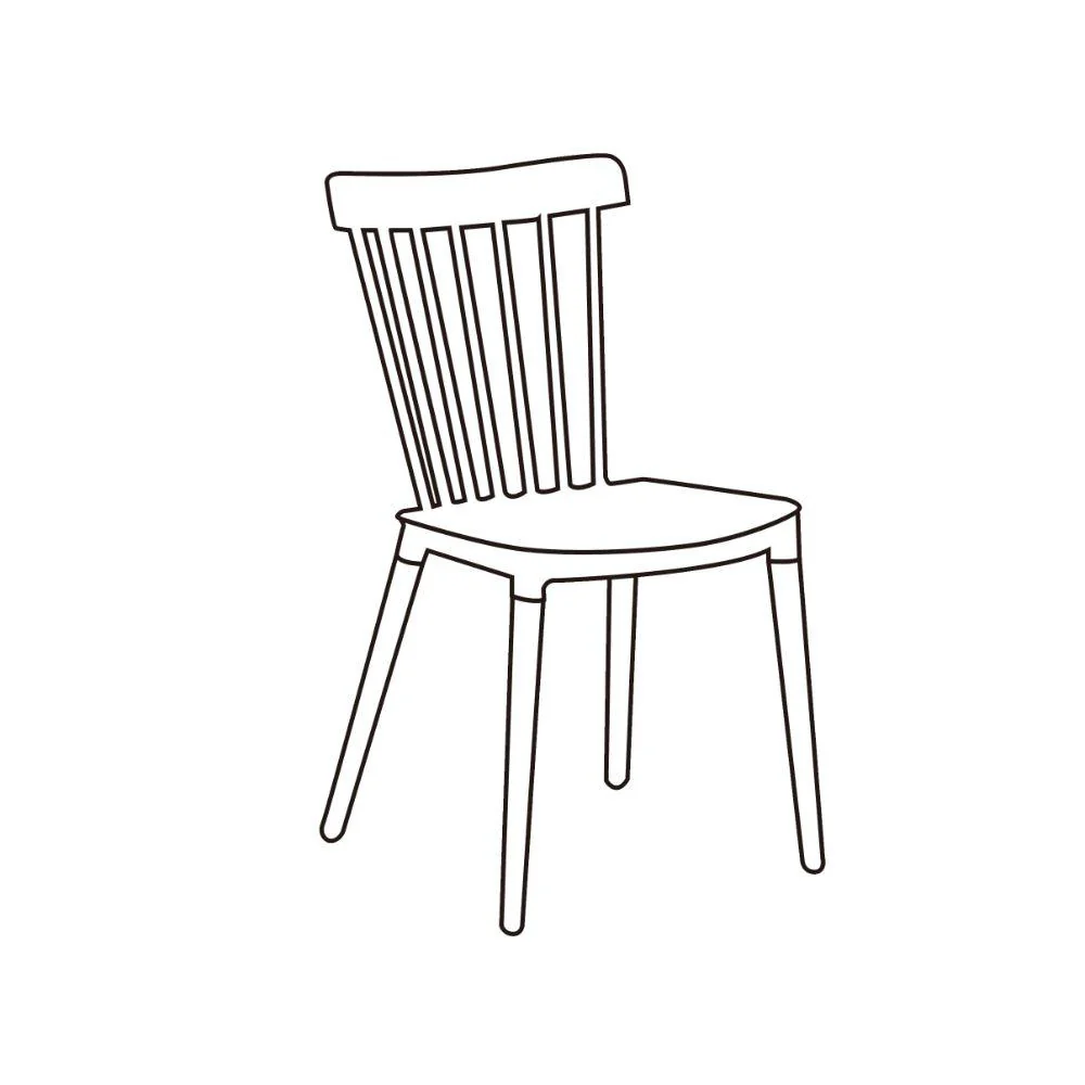 KIT DE CUATRO SILLAS JEICOB, BLANCO Y CAFÉ CLARO, CÓMODO ASIENTO Y PATAS EN MADERA - Image 3