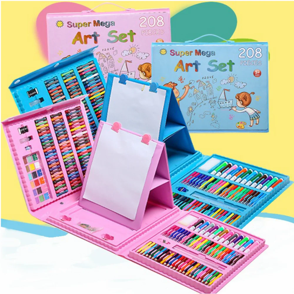 KIT DE PINTURA PARA NIÑOS DE 208 PCS – SET DE ARTE Y MANUALIDADES - Image 4