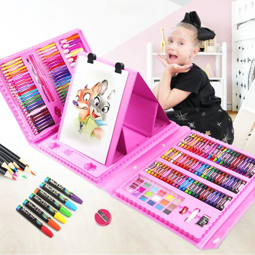 KIT DE PINTURA PARA NIÑOS DE 208 PCS – SET DE ARTE Y MANUALIDADES - Image 5
