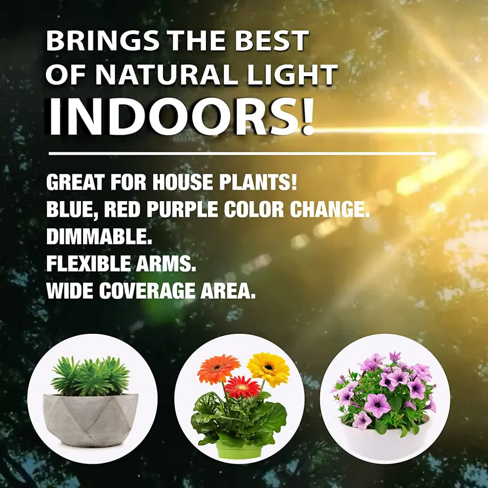 LAMPARA LED PARA PLANTAS MATAS DE CULTIVO EN INTERIORES ULTRAVIOLETA - Image 3
