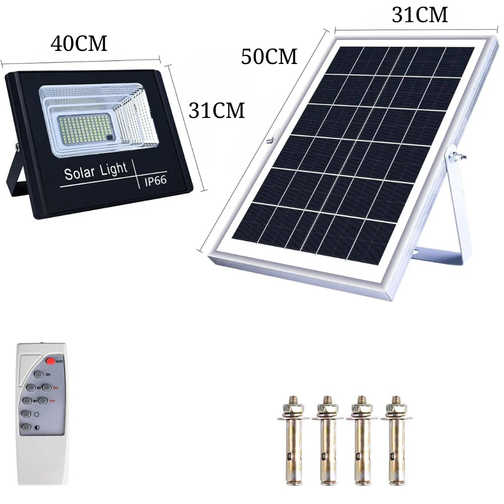 LÁMPARA REFLECTOR PANEL SOLAR JORTAN 600W IP66 RECARGABLE - Image 8