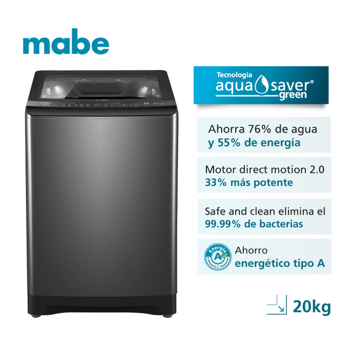 LAVADORA AUT 20 KG LMA0220WDGAB0 - Image 3