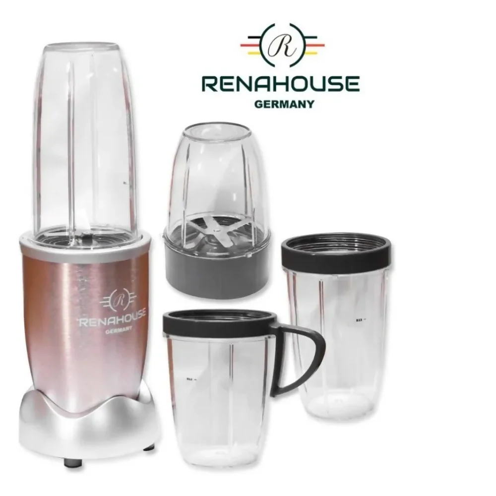 LICUADORA EXTRACTOR 1000W GERMANY RENAHOUSE ALTA POTENCIA PLATEADO - Image 3