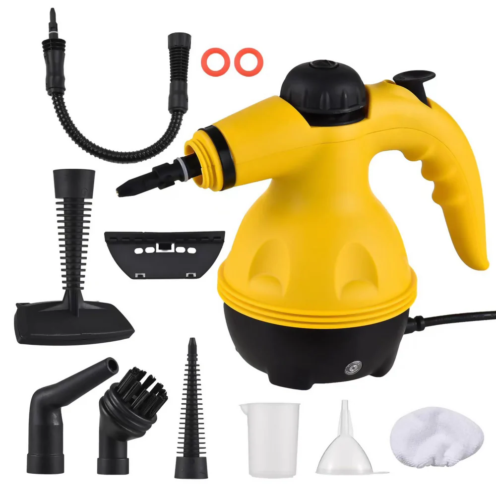 LIMPIADOR VAPOR PRÁCTICO MULTIFUNCIONAL HOGAR LIMPIEZA PISOS AMARILLO 110V - Image 2