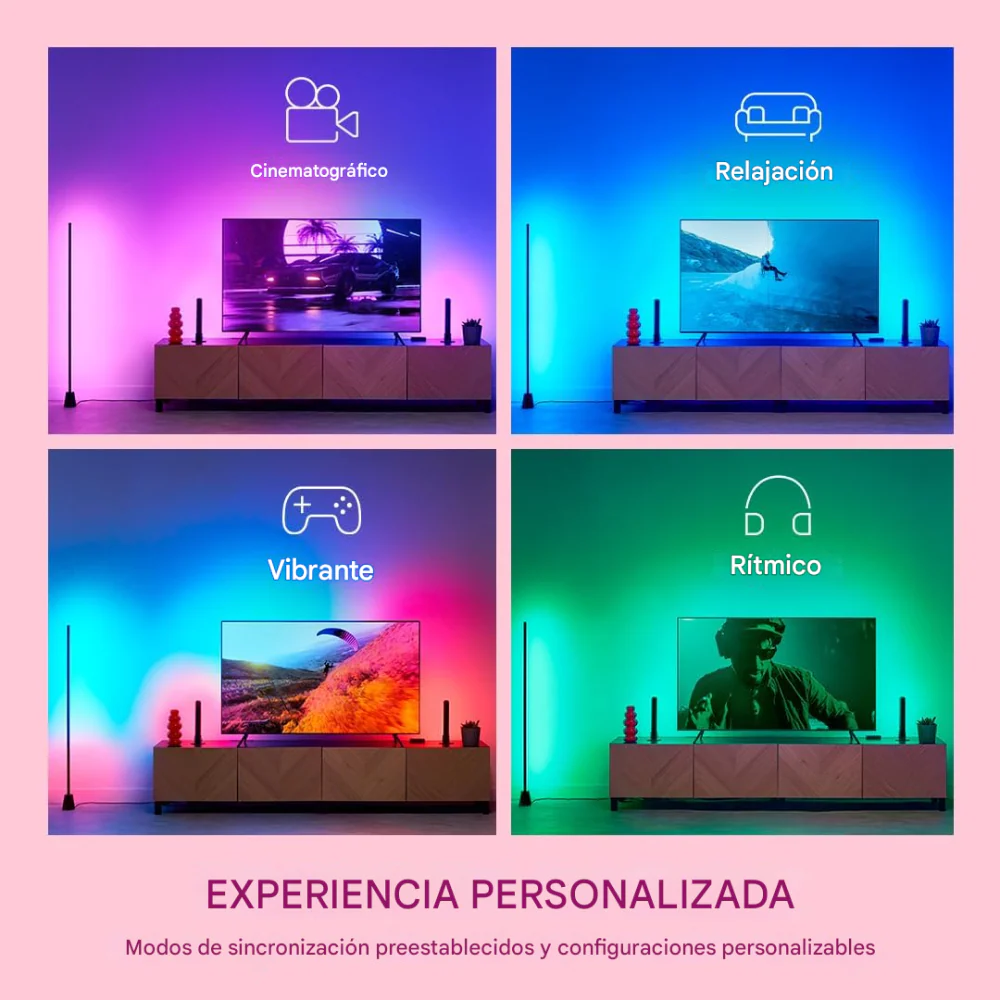 LUZ LED CINTA TV INMERSIÓN HDMI 2.0 APP CONTROL 55-65 PULGADAS - Image 3