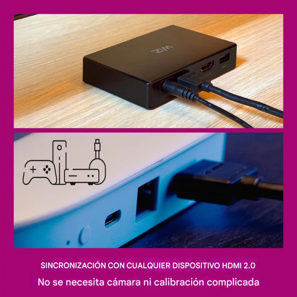 LUZ LED CINTA TV INMERSIÓN HDMI 2.0 APP CONTROL 55-65 PULGADAS - Image 5