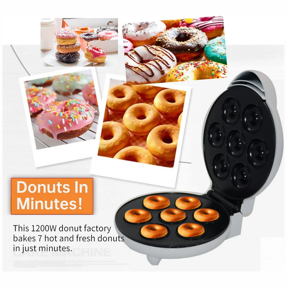MÁQUINA PARA HACER MINI DONAS ROSQUILLAS 7 DONAS POSTRES BLANCO - Image 5