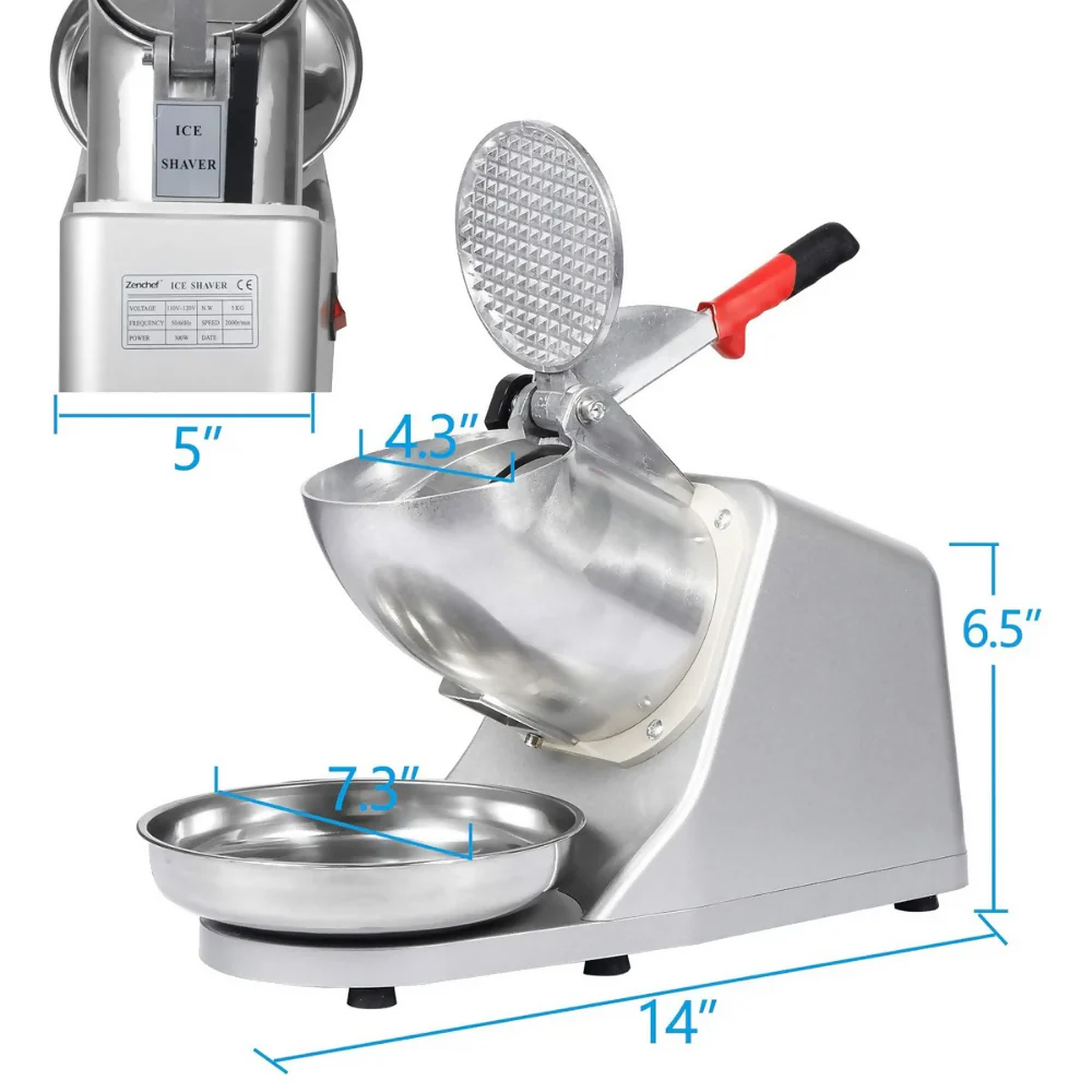 MAQUINA TRITURADORA PICADORA HIELO ELECTRICA USO COMERCIAL - Image 5