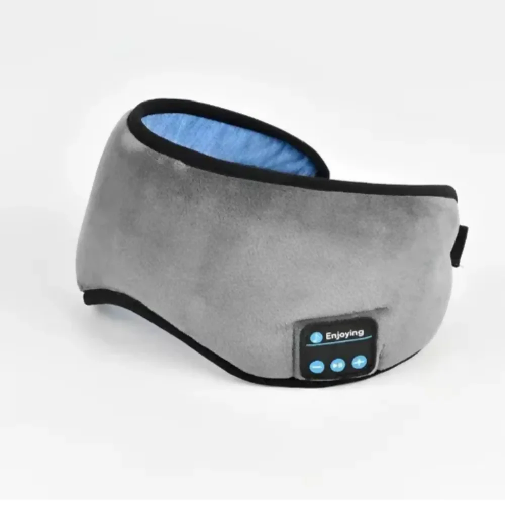 MÁSCARA PARA DORMIR MIDY CON AURICULARES BLUETOOTH INALÁMBRICOS GRIS OSCURO - Image 2