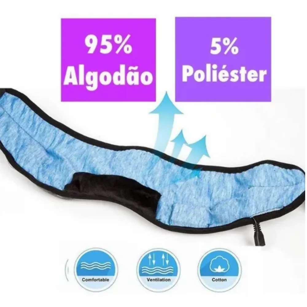 MÁSCARA PARA DORMIR MIDY CON AURICULARES BLUETOOTH INALÁMBRICOS GRIS OSCURO - Image 3
