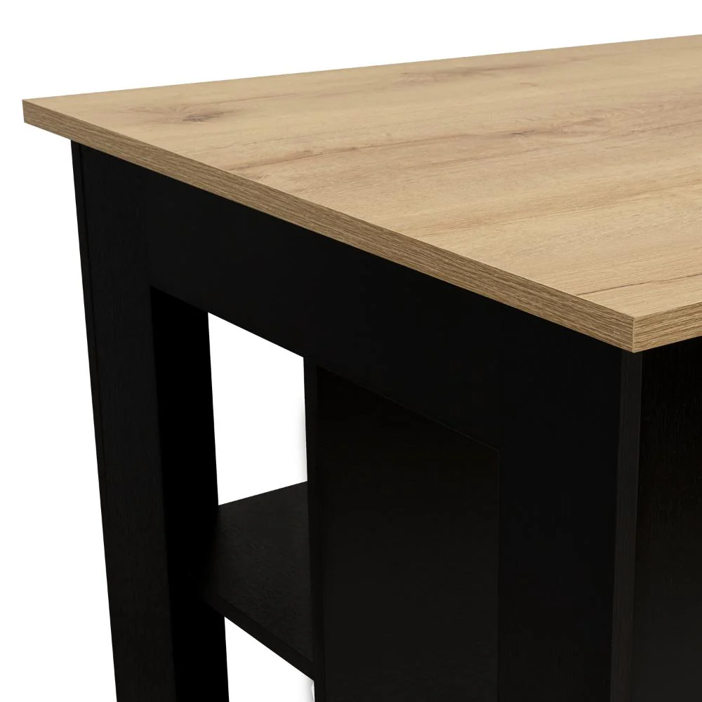 BARRA DE COCINA CALA, WENGUE Y CAFÉ CLARO, CON AMPLIA SUPEICIE EN LA MESA    ZF - Image 10