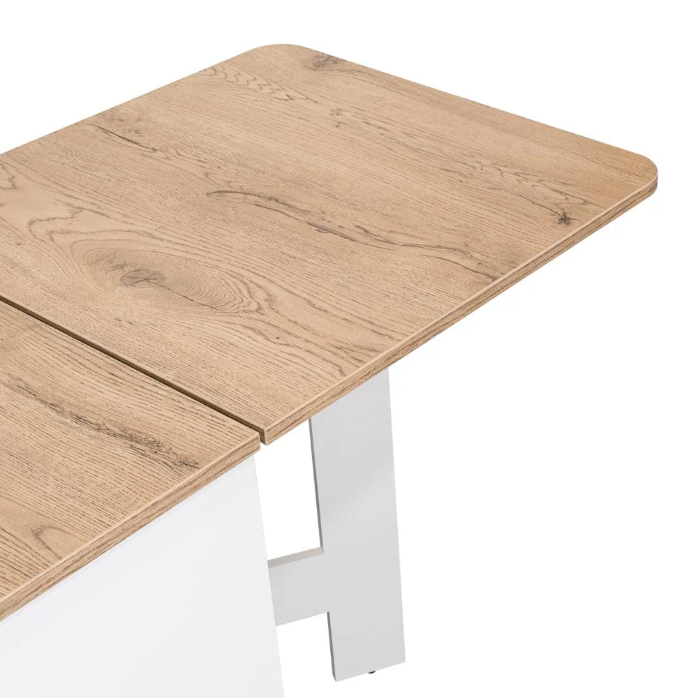 MESA AUXILIAR GALETY, BLANCO Y MACADAMIA, CON CAPACIDAD PARA SEIS PUESTOS ZF - Image 11