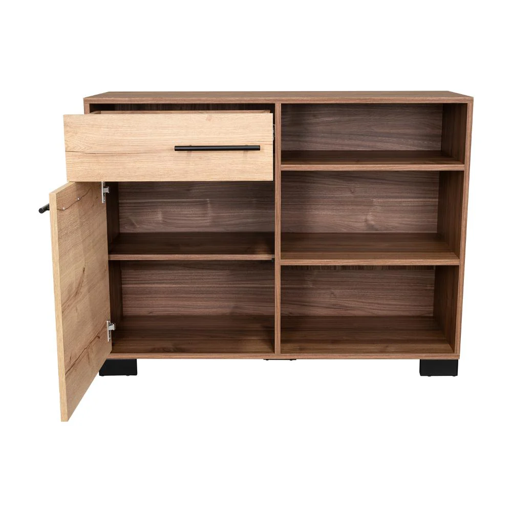 MESA AUXILIAR MARSELLA, CASTAÑO, CON CAJÓN CON RIEL EXTENSIÓN TOTAL Y UNA PUERTA BATIENTE - Image 10