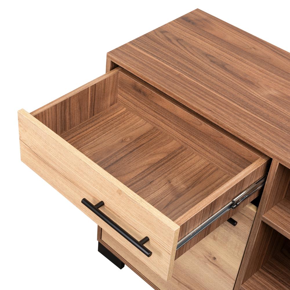 MESA AUXILIAR MARSELLA, CASTAÑO, CON CAJÓN CON RIEL EXTENSIÓN TOTAL Y UNA PUERTA BATIENTE - Image 12