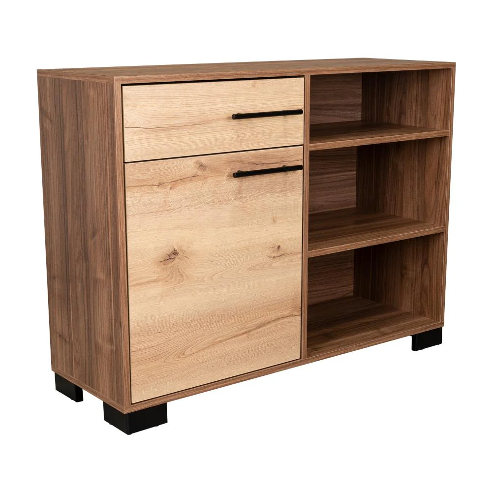 MESA AUXILIAR MARSELLA, CASTAÑO, CON CAJÓN CON RIEL EXTENSIÓN TOTAL Y UNA PUERTA BATIENTE - Image 7