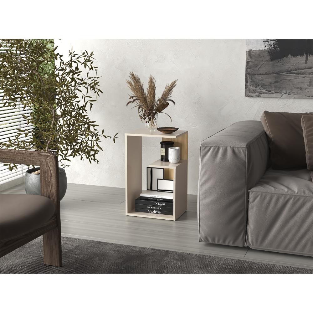 Mesa de Centro Adel, Capri y Fresno Europeo, con diseño moderno y espacio para ubicar objetos ZF - Image 3