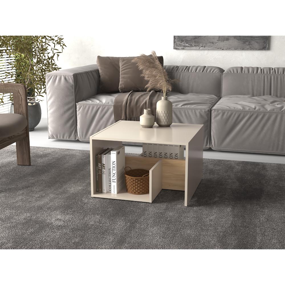 Mesa de Centro Adel, Capri y Fresno Europeo, con diseño moderno y espacio para ubicar objetos ZF - Image 4