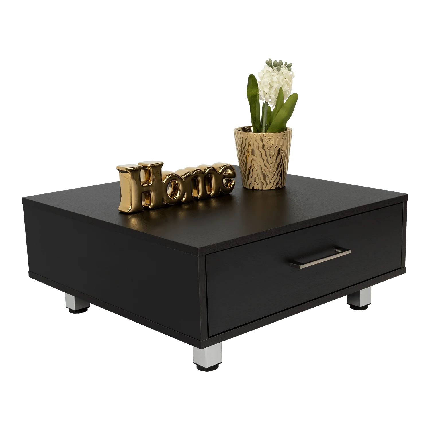MESA DE CENTRO ASCHER, WENGUE, CON UN CAJÓN