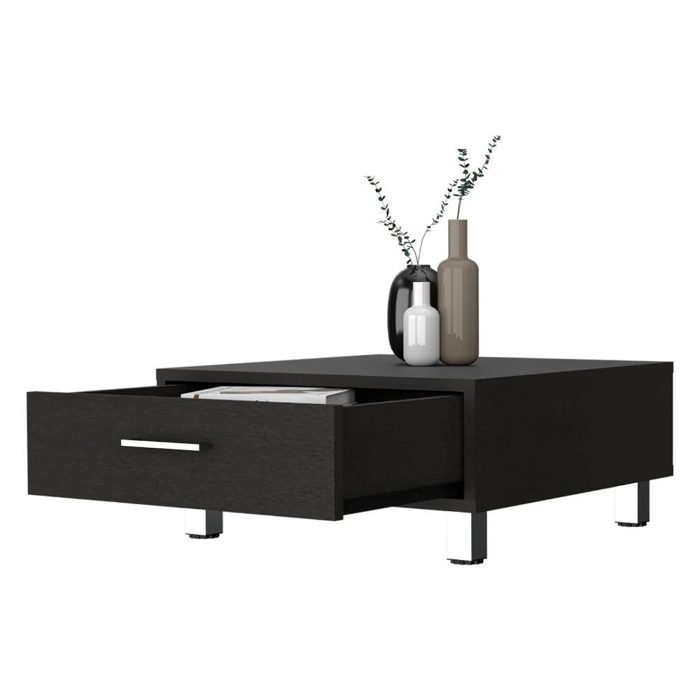 MESA DE CENTRO ASCHER, WENGUE, CON UN CAJÓN    ZF