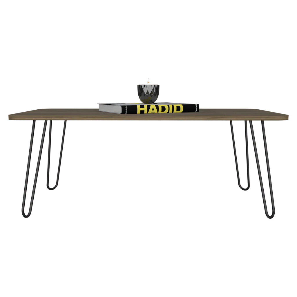 MESA DE CENTRO RONY, NOGAL, IDEAL PARA CUATRO PUESTOS - Image 2