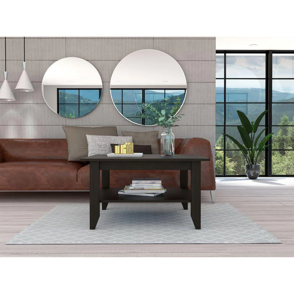 MESA DE CENTRO SARUME, WENGUE, CON ENTREPAÑO INFERIOR ZF - Image 3