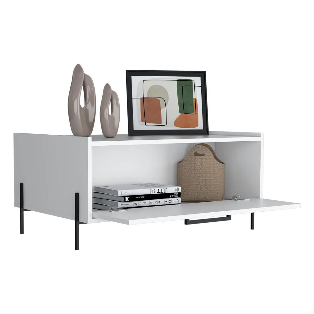MESA DE CENTRO SHARON, BLANCO, CON UN CAJON Y AMPLIO ESPACIO ZF