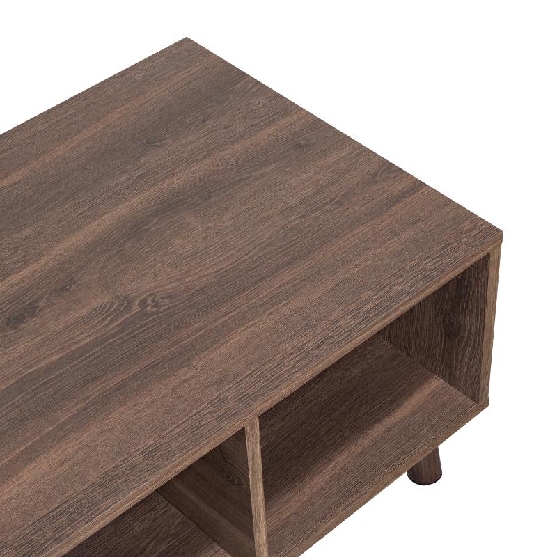 MESA DE CENTRO TARGERYEN, CHOCOLATE, CON AMPLIOS ESPACIOS PARA UBICAR OBJETOS - Image 8
