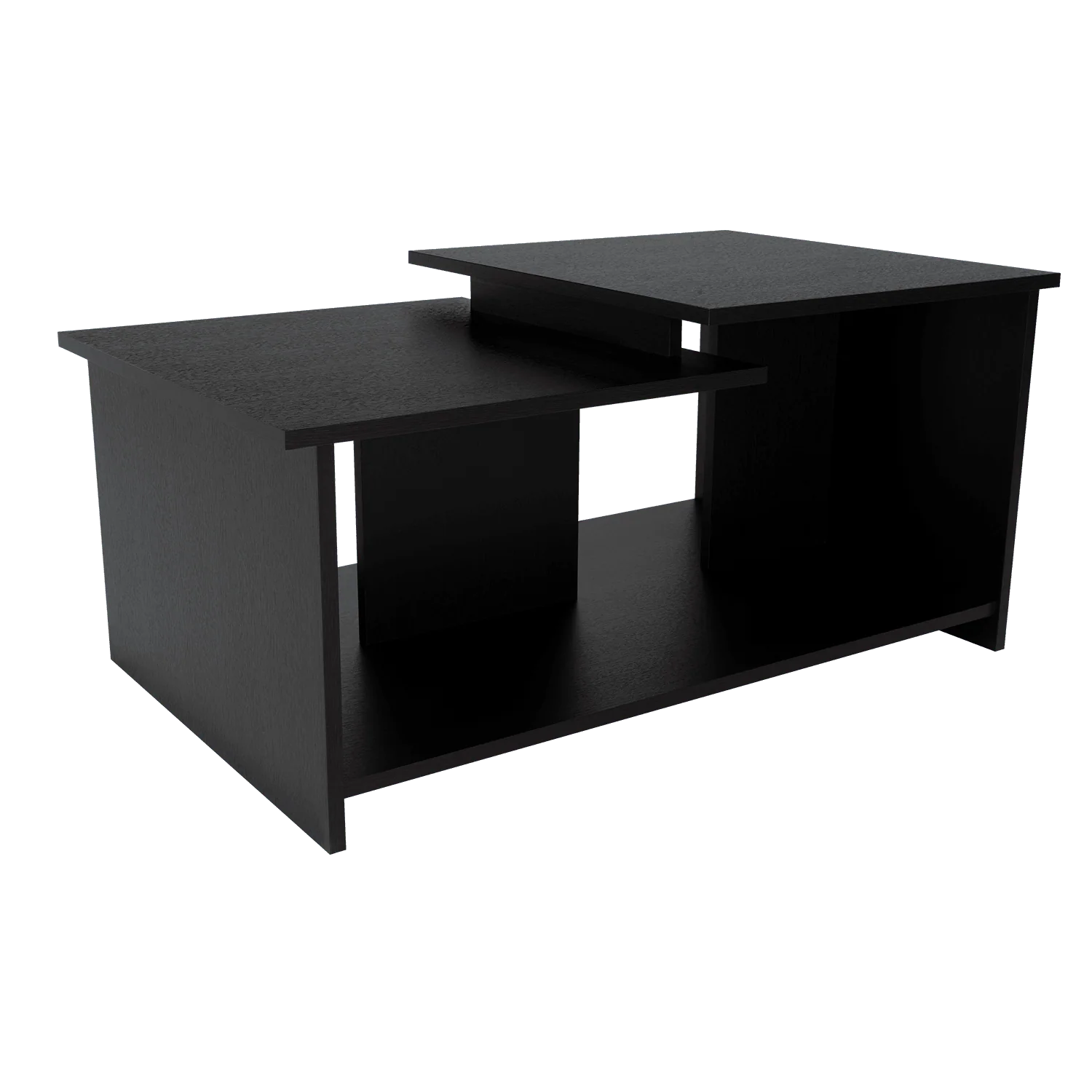 MESA DE CENTRO THINY, WENGUE, CON VARIEDAD DE ENTREPAÑOS - Image 7