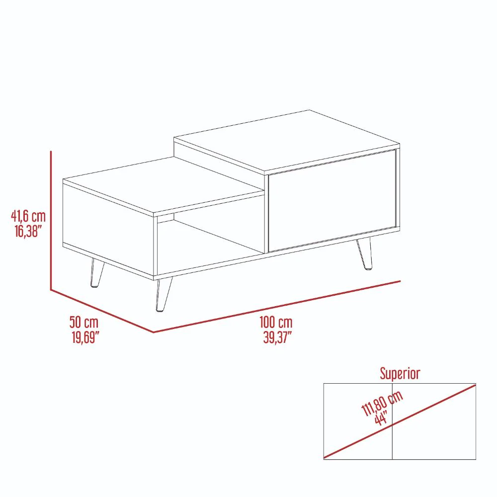 MESA DE CENTRO TRUENO, CAFÉ CLARO Y COCOA, CON AMPLIO ESPACIO IDEAL PARA UBICAR DECORACIONES - Image 18