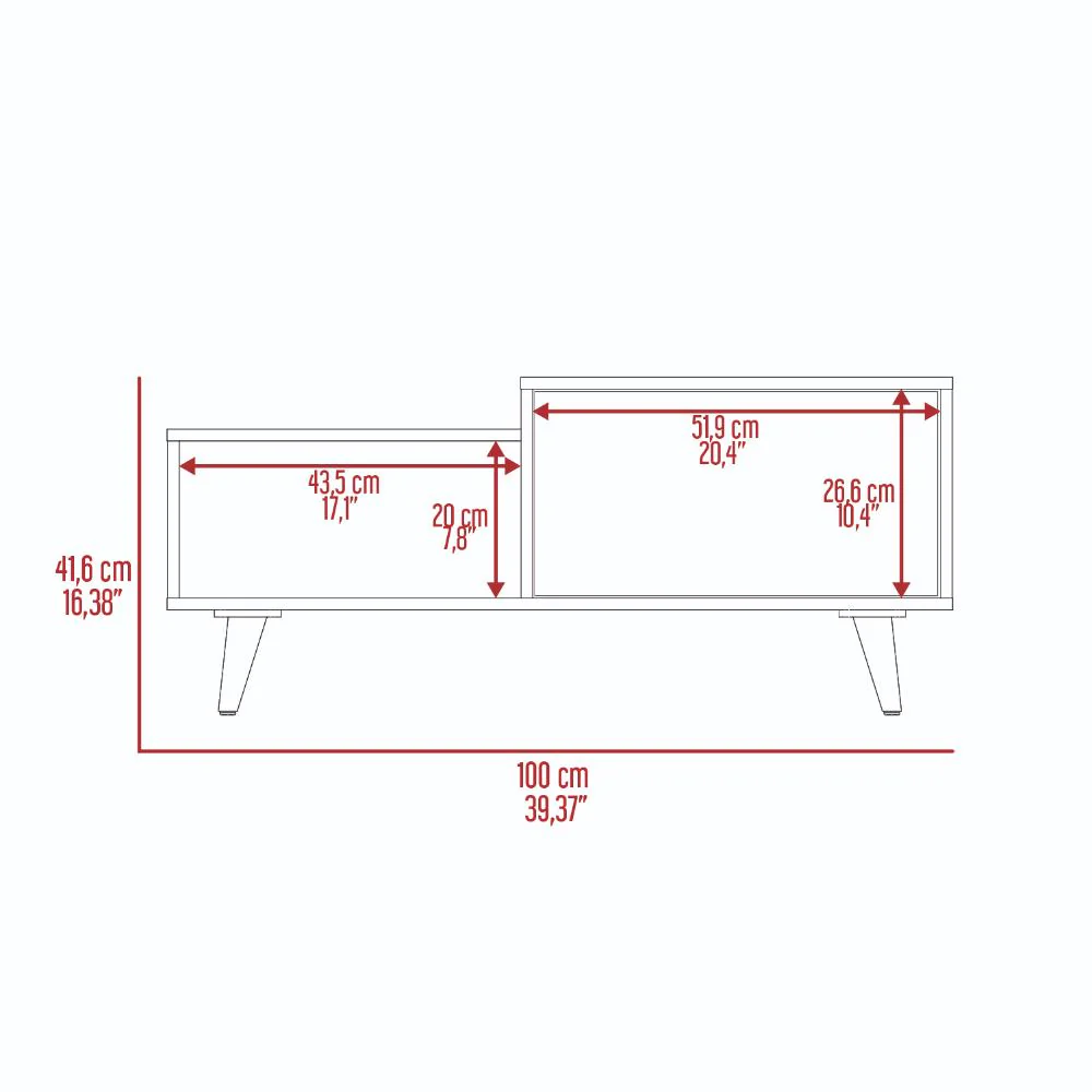 MESA DE CENTRO TRUENO, CAFÉ CLARO Y COCOA, CON AMPLIO ESPACIO IDEAL PARA UBICAR DECORACIONES - Image 19