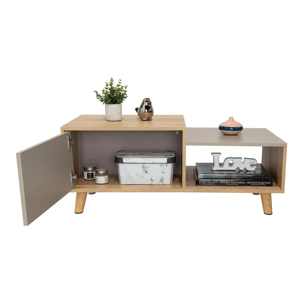 MESA DE CENTRO TRUENO, CAFÉ CLARO Y COCOA, CON AMPLIO ESPACIO IDEAL PARA UBICAR DECORACIONES - Image 5