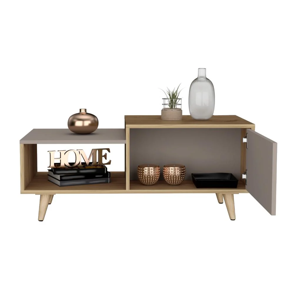 MESA DE CENTRO TRUENO, CAFÉ CLARO Y COCOA, CON AMPLIO ESPACIO IDEAL PARA UBICAR DECORACIONES - Image 6