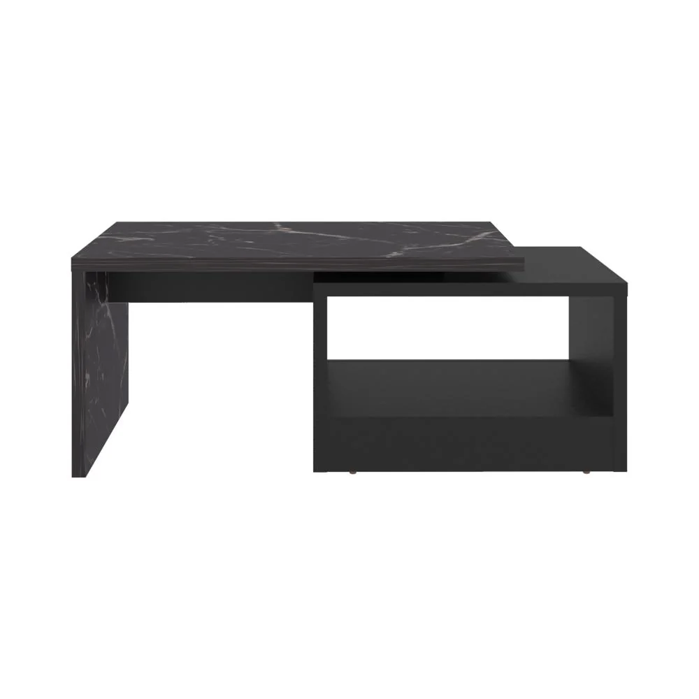 Mesa de Centro Wesley, Wengue y Mamba, Con espacio amplio para ubicar objetos - Image 4