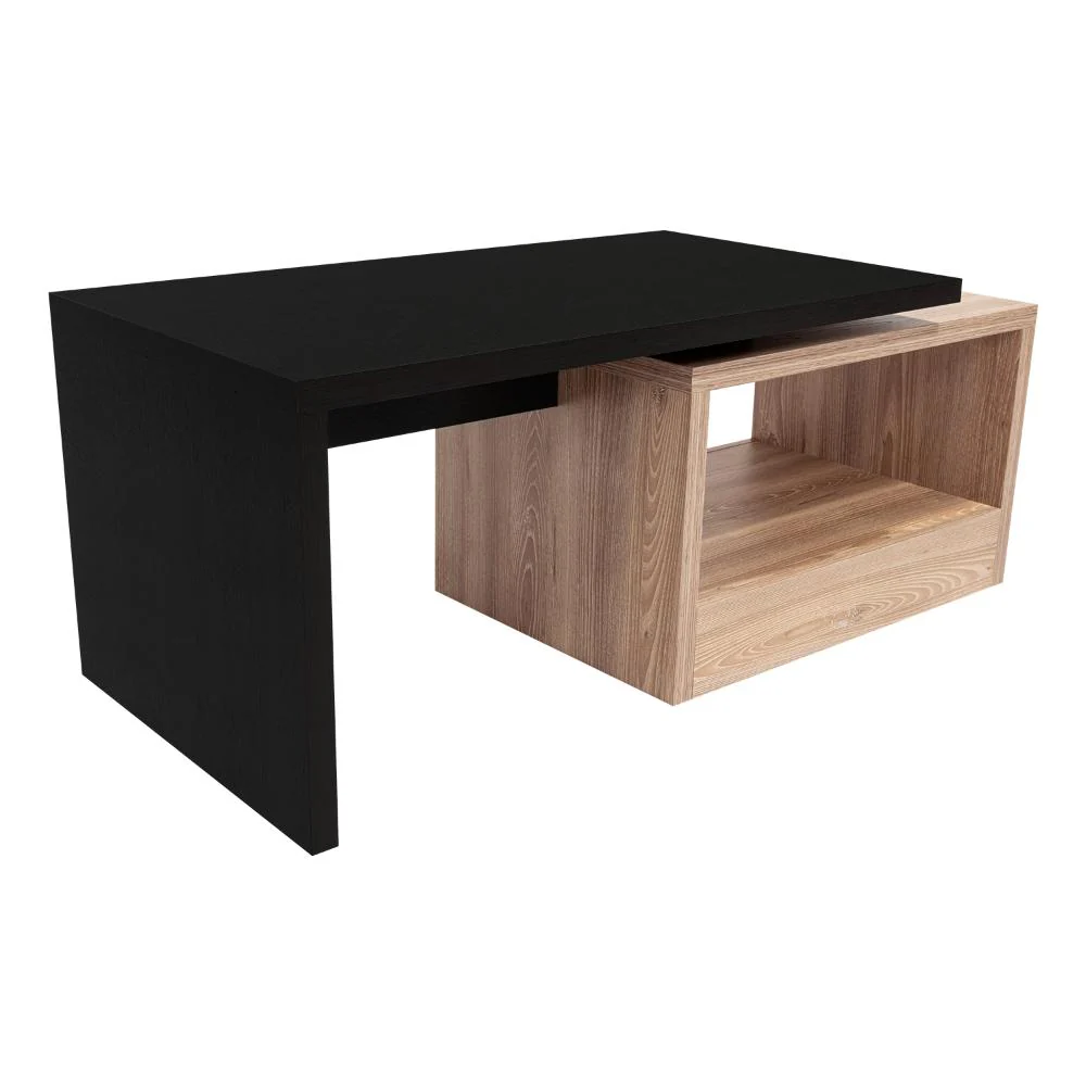 MESA DE CENTRO WESLEY, WENGUE Y MIEL, CON AMPLIO ESPACIO IDEAL PARA UBICAR DECORACIONES - Image 4