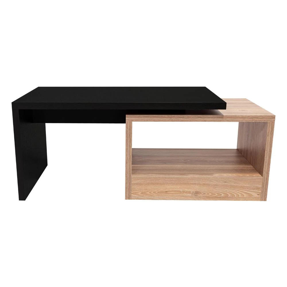MESA DE CENTRO WESLEY, WENGUE Y MIEL, CON AMPLIO ESPACIO IDEAL PARA UBICAR DECORACIONES - Image 5