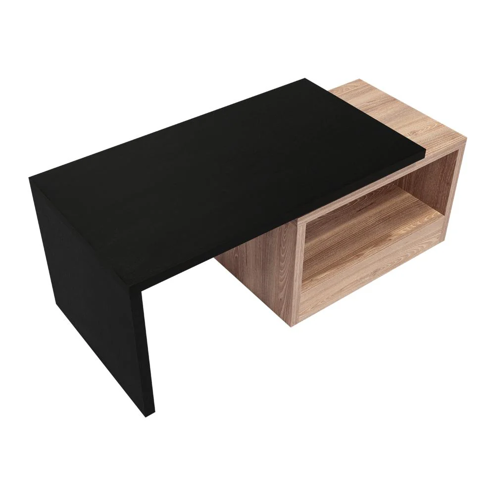 MESA DE CENTRO WESLEY, WENGUE Y MIEL, CON AMPLIO ESPACIO IDEAL PARA UBICAR DECORACIONES - Image 6