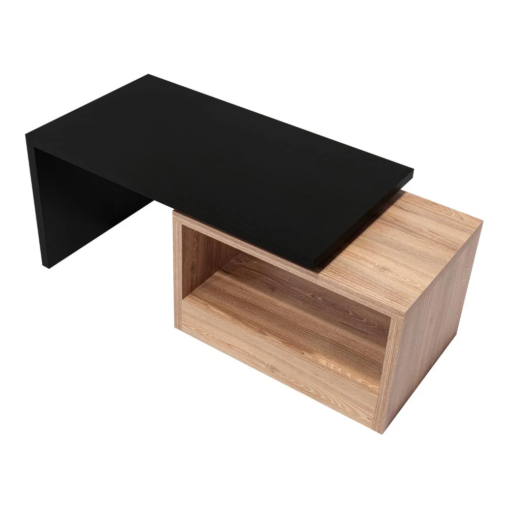 MESA DE CENTRO WESLEY, WENGUE Y MIEL, CON AMPLIO ESPACIO IDEAL PARA UBICAR DECORACIONES - Image 7
