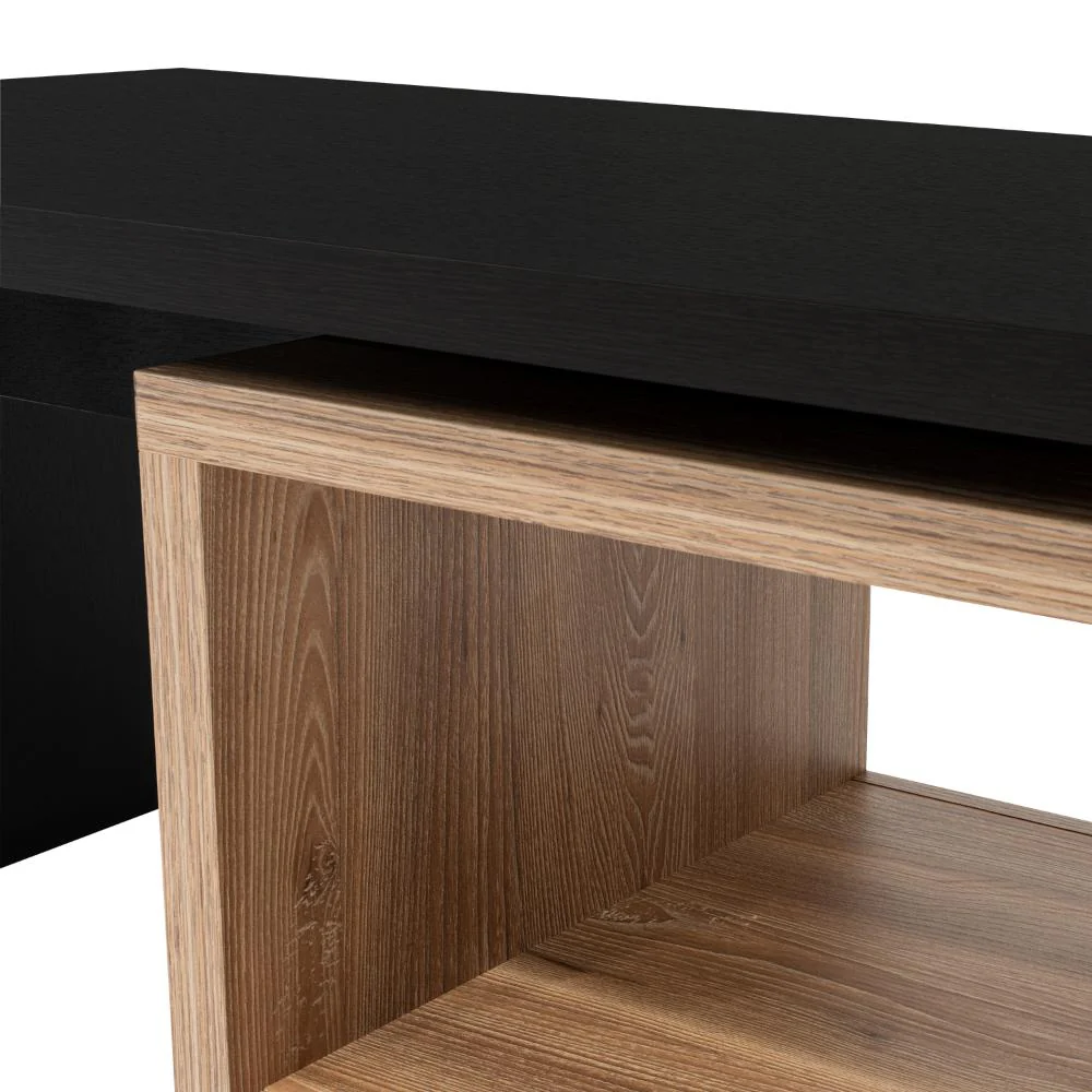 MESA DE CENTRO WESLEY, WENGUE Y MIEL, CON AMPLIO ESPACIO IDEAL PARA UBICAR DECORACIONES - Image 8