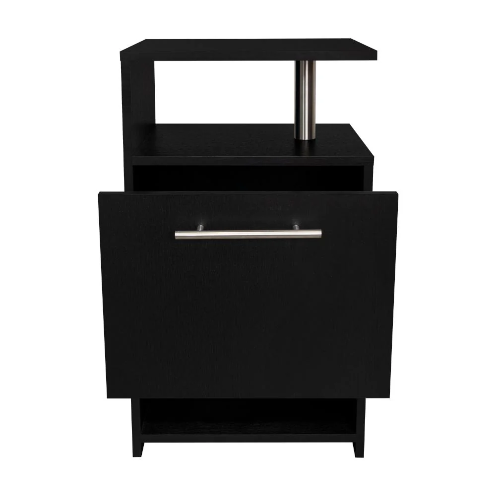 MESA DE NOCHE ALTA JENA, WENGUE, CON CAJON PARA GUARDAR OBJETOS - Image 10