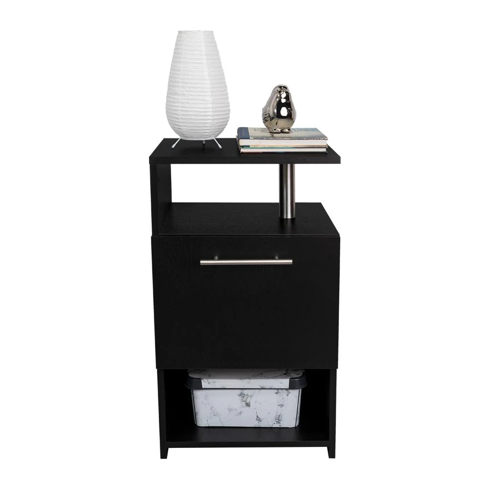 MESA DE NOCHE ALTA JENA, WENGUE, CON CAJON PARA GUARDAR OBJETOS - Image 3