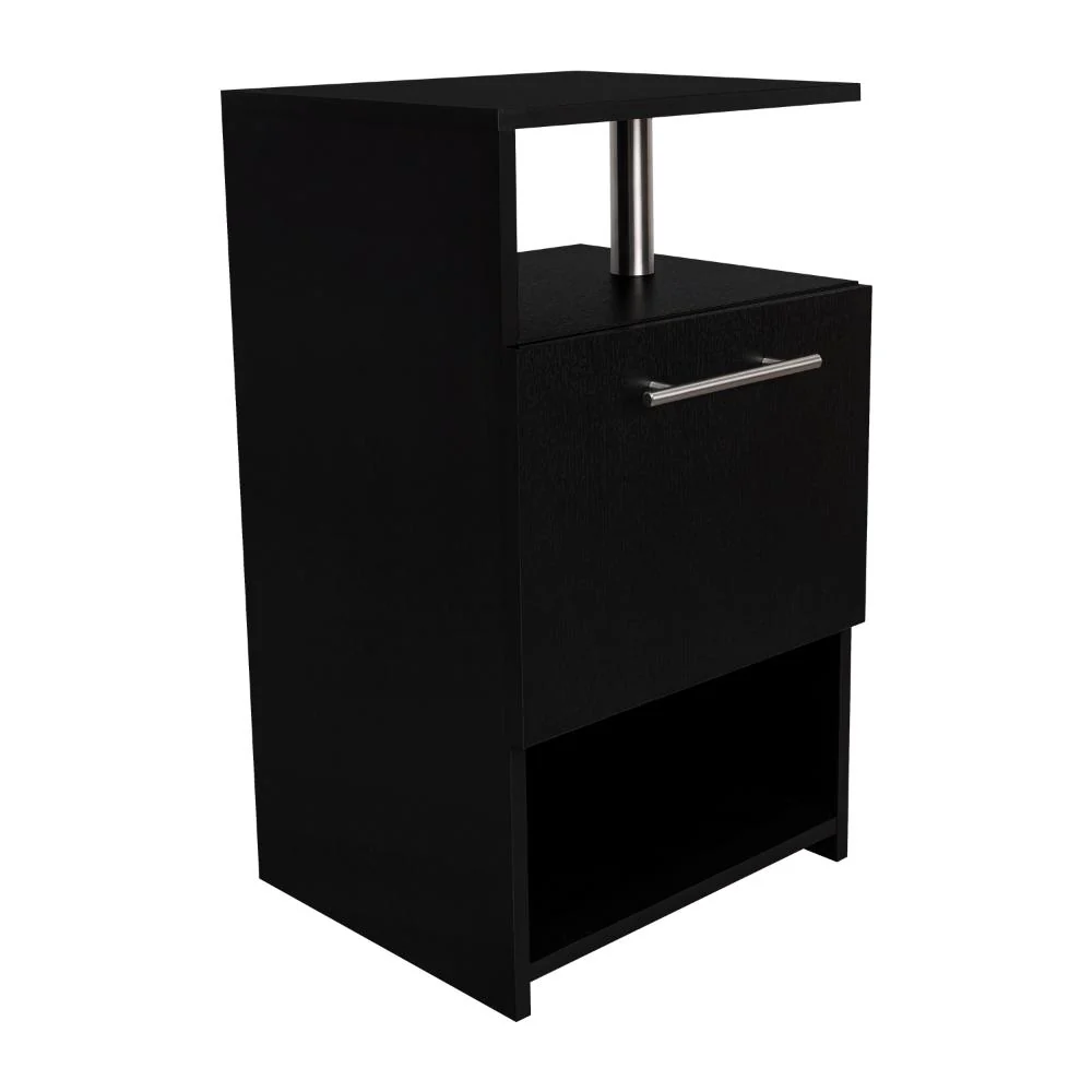 MESA DE NOCHE ALTA JENA, WENGUE, CON CAJON PARA GUARDAR OBJETOS - Image 7