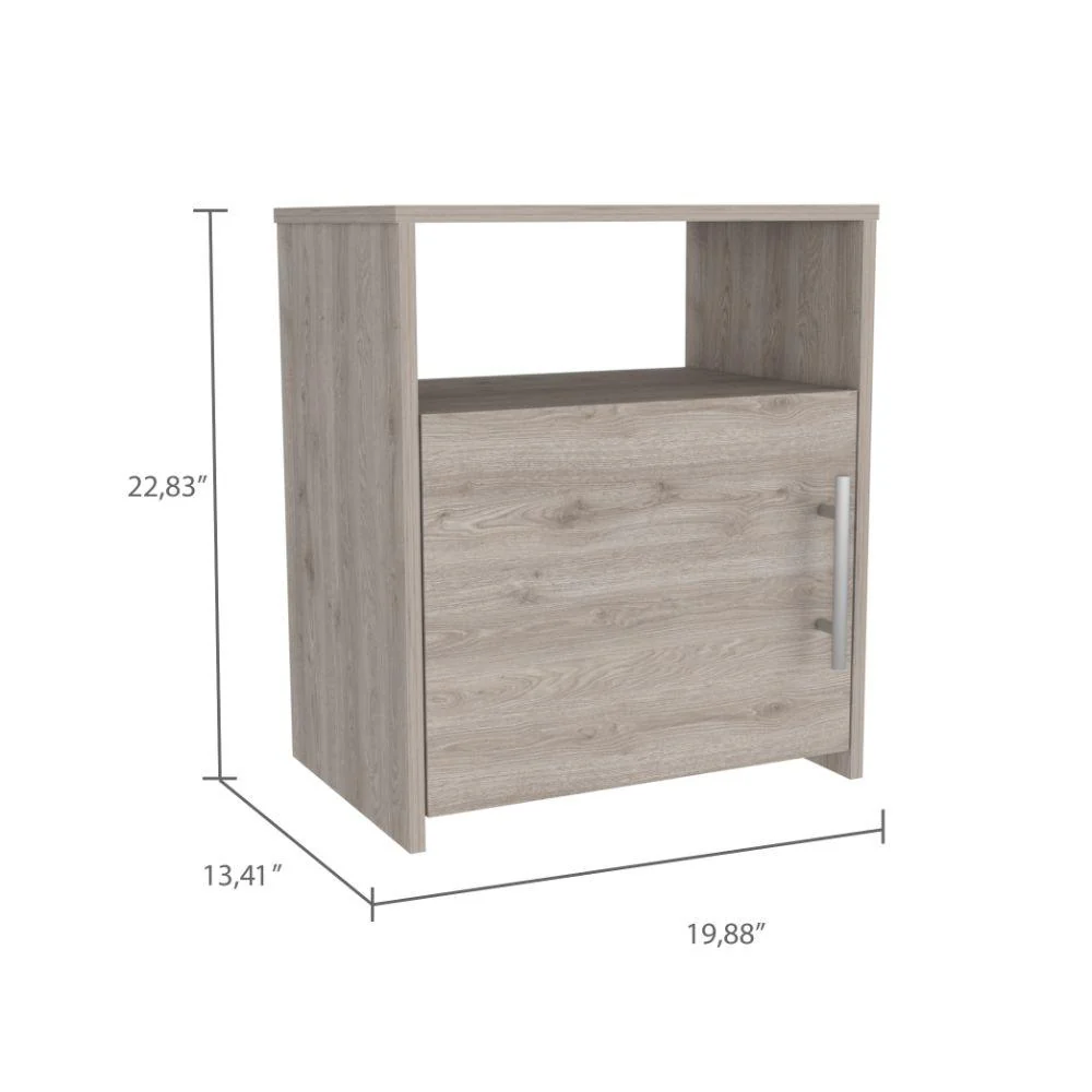 MESA DE NOCHE BRAIL, HUMO, CON ESPACIO PARA COLOCAR OBJETOS DECORATIVOS ZF - Image 14