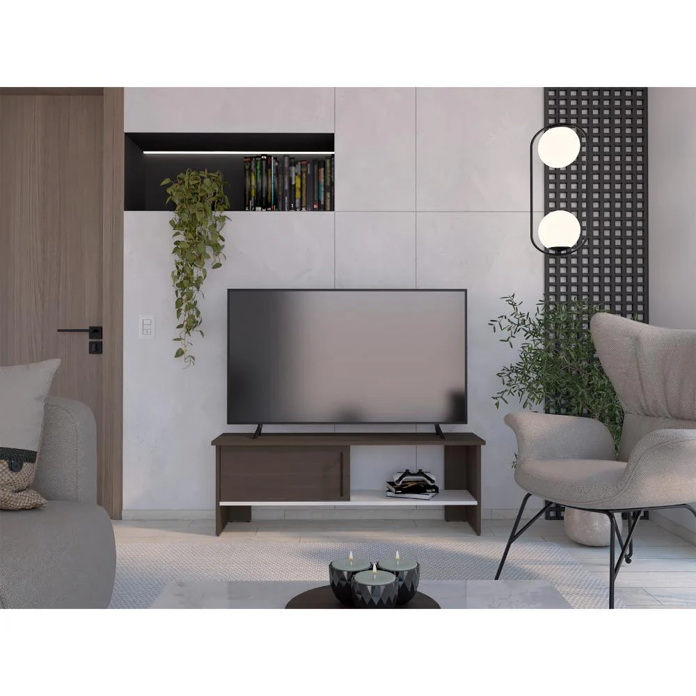 MESA PARA TV NAVI, MILAN Y BLANDO DUQUEZA, PARA TELEVISOR HASTA 55 PULGADAS CON PUERTA - Image 3