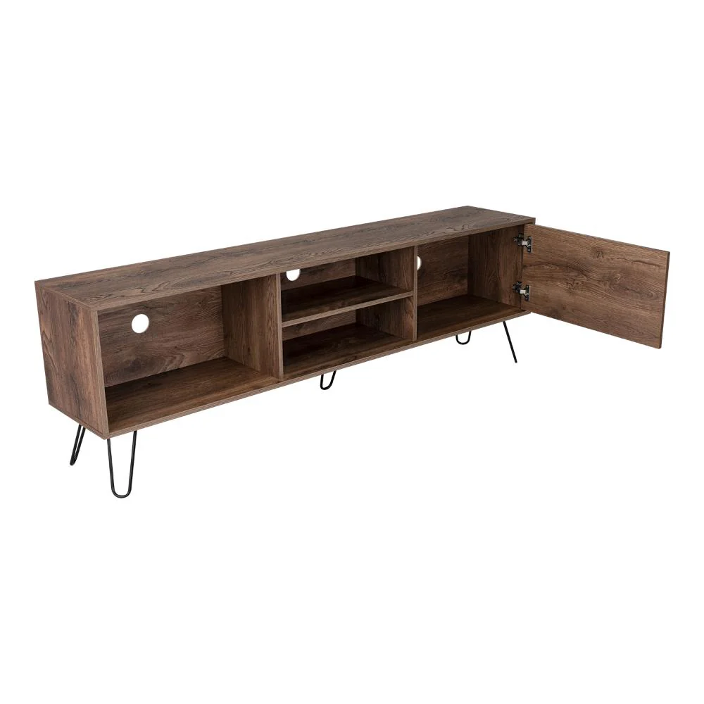 MESA PARA TV RONY, NOGAL, CON ESPACIO PARA TELEVISOR DE HASTA 75 PULGADAS - Image 6