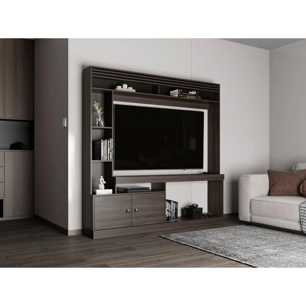 MESA PARA TV ROY, NOGAL EUROPEO, CON ESPACIO PARA TELEVISOR DE 50 PULGADAS ZF - Image 3
