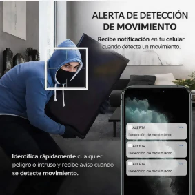 MINI CÁMARA ESPÍA INDETECTABLE SEGURIDAD WIFI IP MONITOREO NEGRO - Image 3