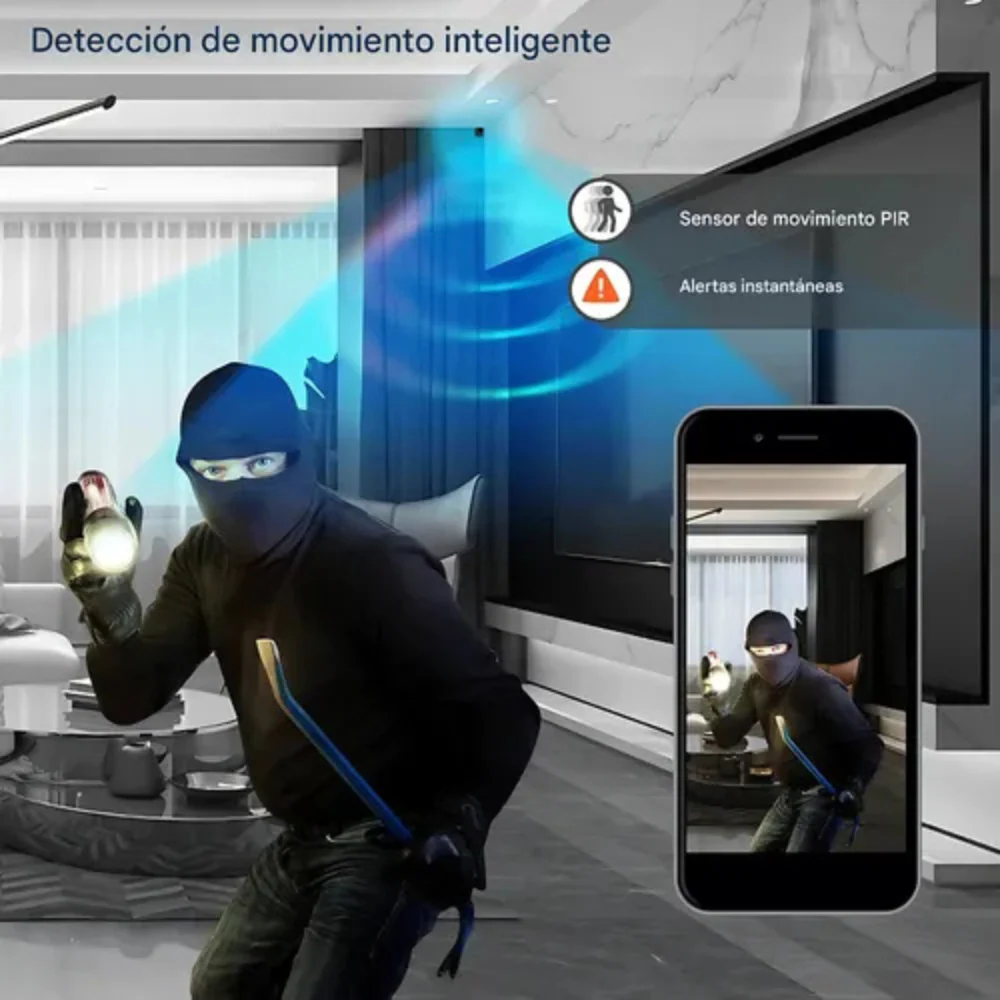 MINI CÁMARA ESPÍA SEGURIDAD VISIÓN NOCTURNA INALÁMBRICA WIFI - Image 5