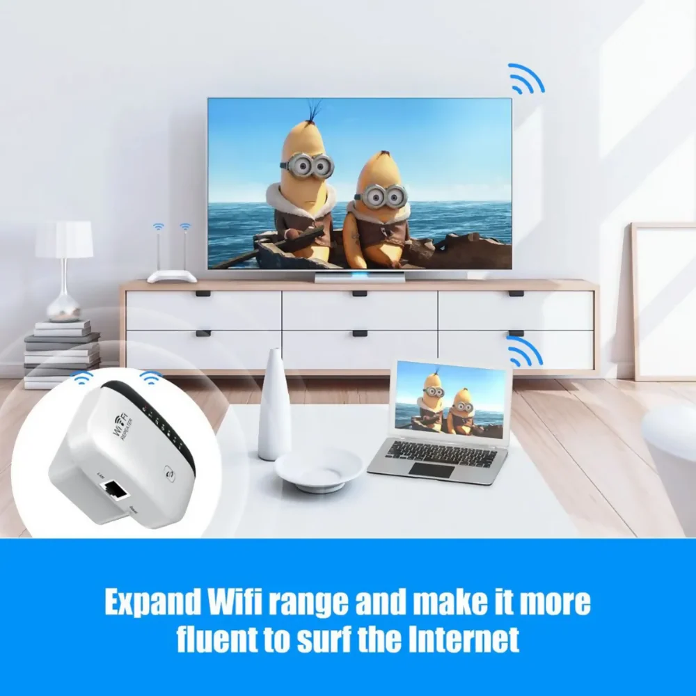 MODEM REPETIDOR WIFI MINI 2.4GHZ AMPLIFICA SEÑAL 300MBPS - Image 4
